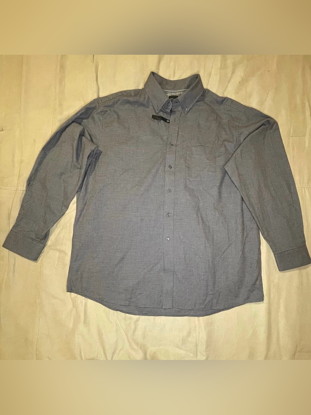 JOS A BANK Men XL Cashmere Cotton Shirt Button Up Traditional Fit Plaid Preppy